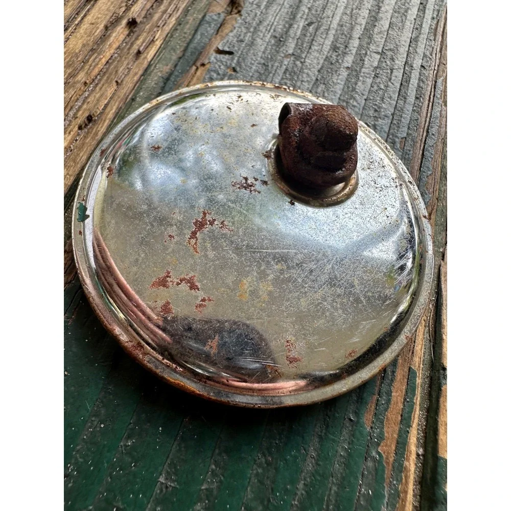 Vintage Chrome 3.75 Inch Convex Blind Spot Mirror Automotive Rat Rod Accessory
